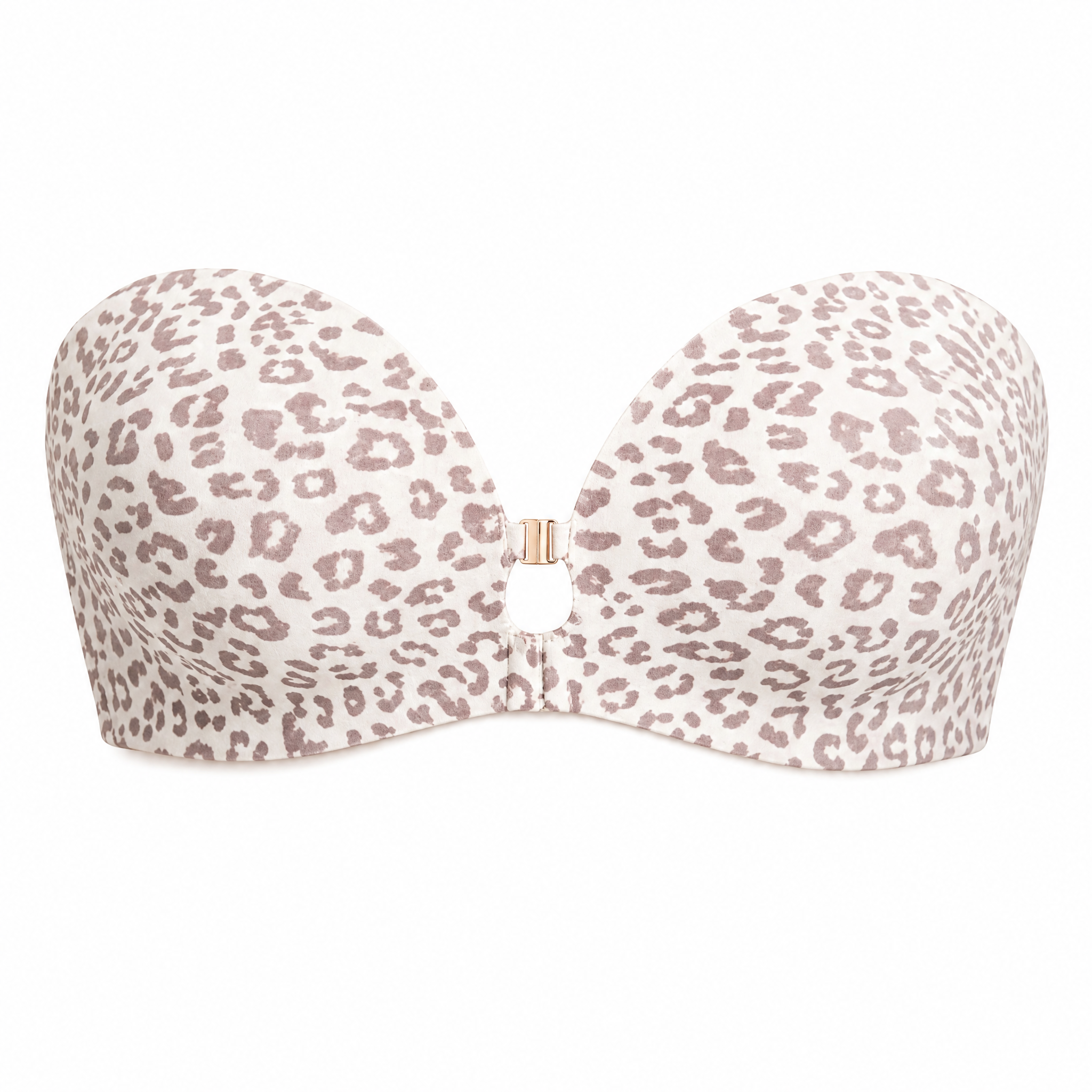 Cherry — The Strapless Invisible Push-Up Bra pink leopard, color:Pink