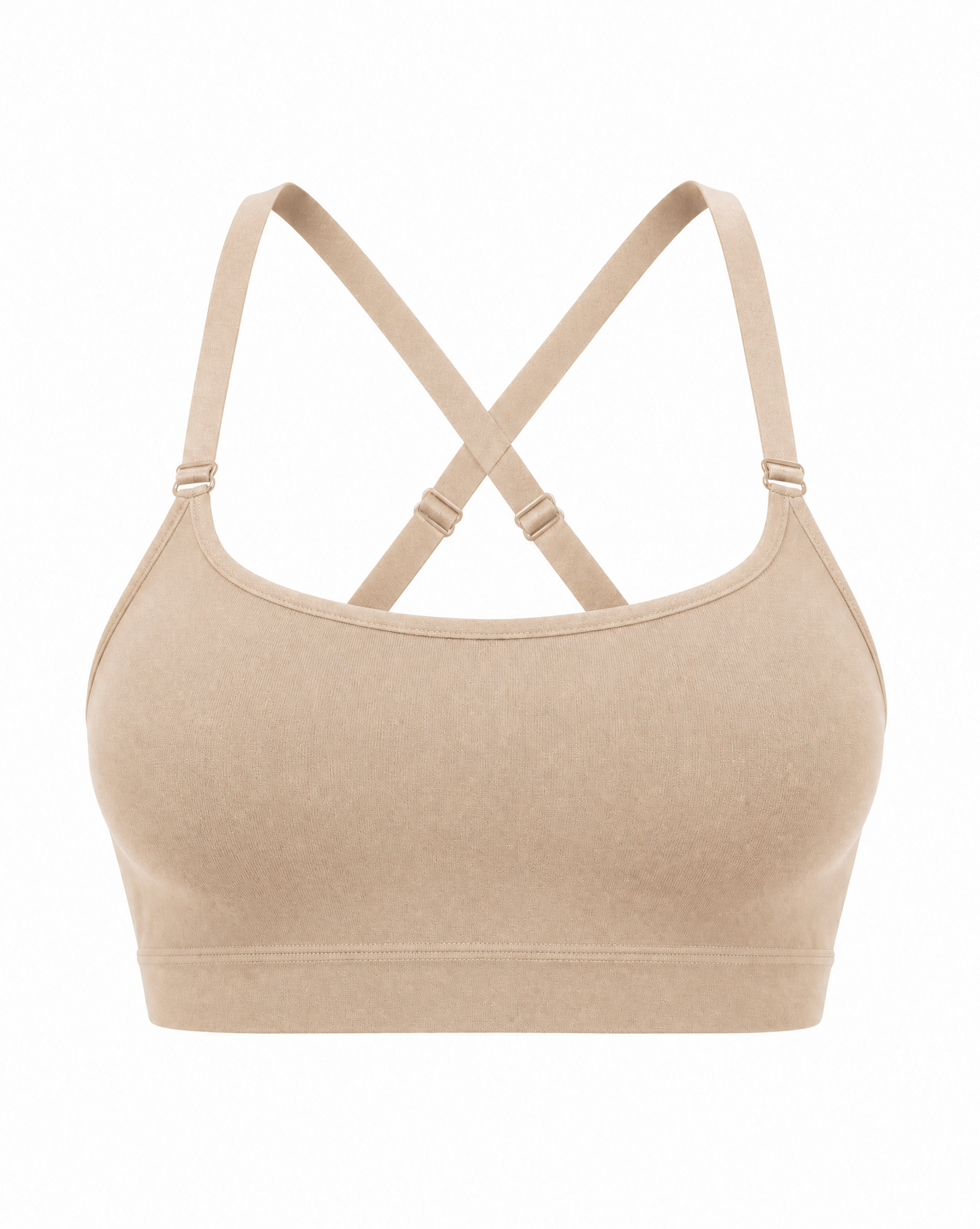 Candice The Bralette seamless cross-back in Beige
