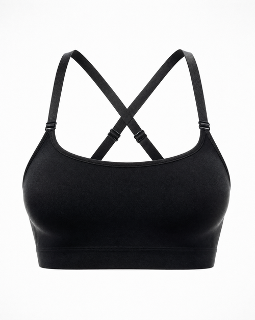 Candice The Bralette seamless cross-back in Black